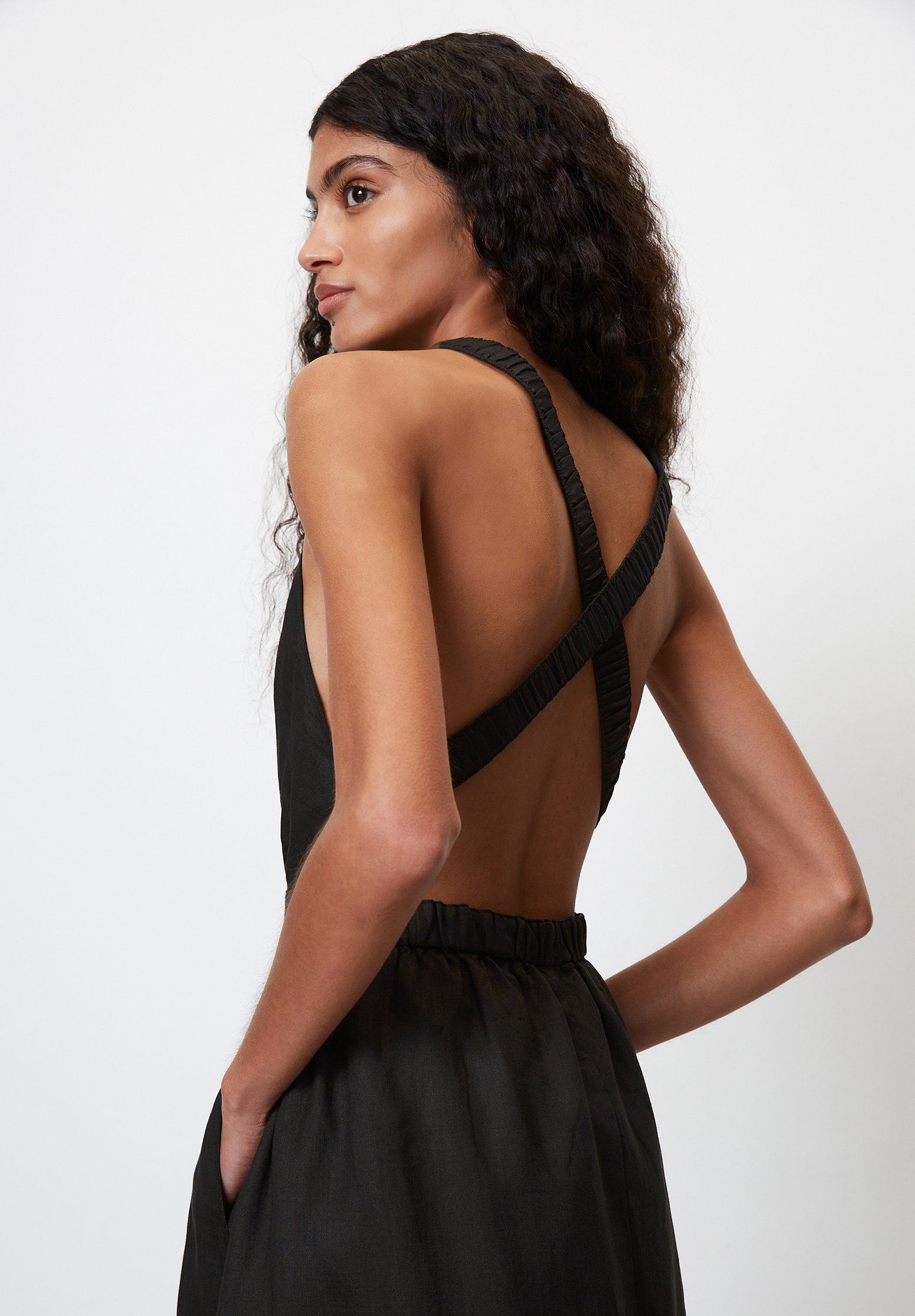 Schwarzes kleid rückenfrei lang Clearance